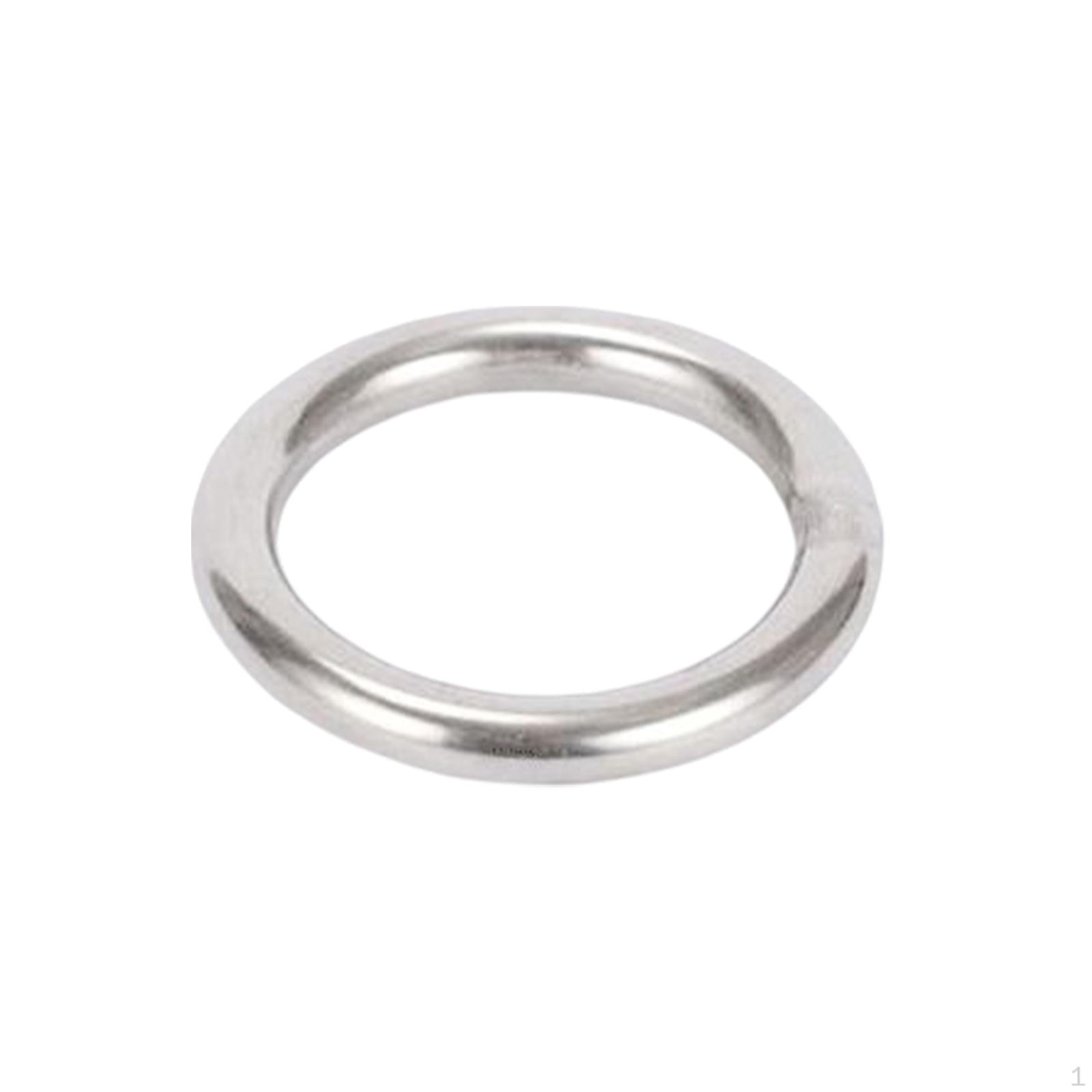 10 шт., многоцелевые сварные уплотнительные кольца, брелок для ключей, оборудование из нержавеющей стали для изготовления лямок своими руками 6x40mm