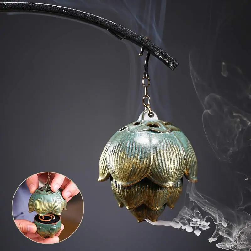 Backflow Incense Burner Tray Zen Lotus Hanging Incense Burner Creative Decoration Indoor Household Aloes Sandalwood
Backflow Incense Burner Tray Zen Lotus Hanging Incense Burner Creative Decoration Indoor Household Aloes Sandalwood
