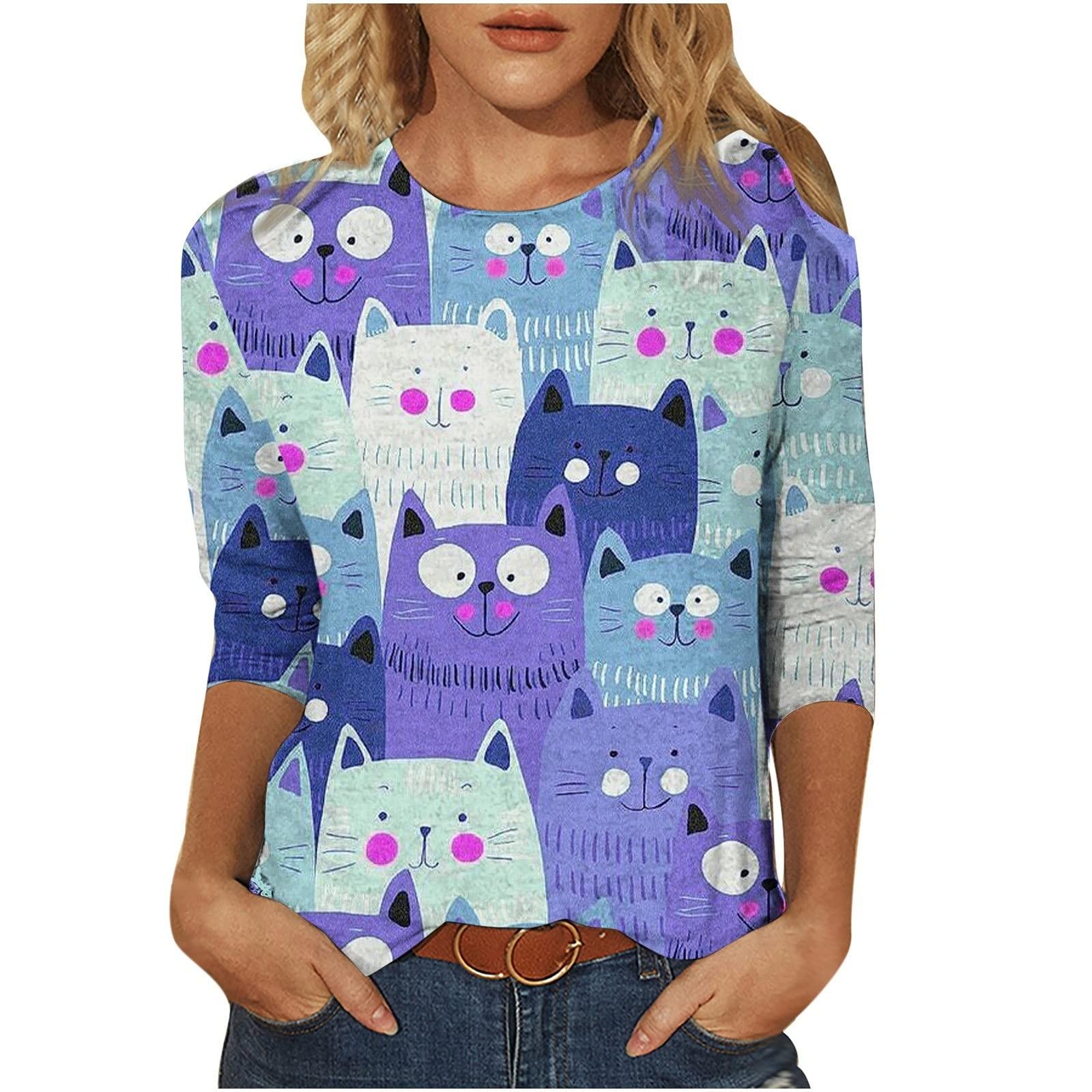 Ladies Casual Fashion Print Long Sleeve Round Neck Pullover T-Shirt Top XXL
Ladies Casual Fashion Print Long Sleeve Round Neck Pullover T-Shirt Top XXL