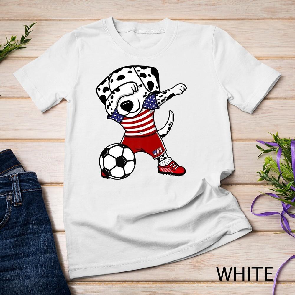 Dabbing Dalmatian America Soccer Fan Jersey US Flag Football Unisex T-shirt 3XL
Dabbing Dalmatian America Soccer Fan Jersey US Flag Football Unisex T-shirt 3XL