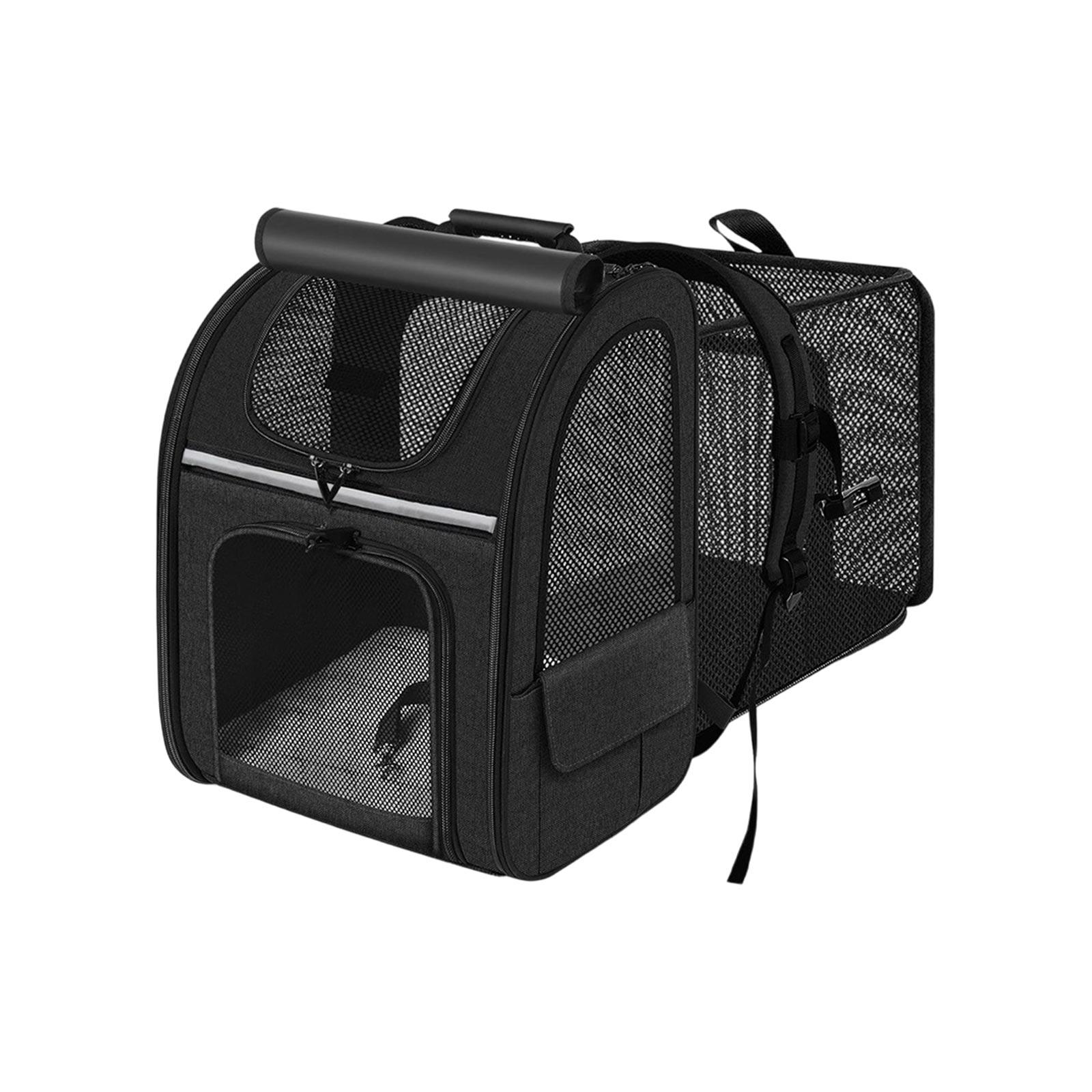 Expandable Pet Carrier Backpack Lightweight Portable Mesh Ventilated Small Dog Cat Travel Bag with Multiple Access Points and Adjustable Straps One Size чёрный
Expandable Pet Carrier Backpack Lightweight Portable Mesh Ventilated Small Dog Cat Travel Bag with Multiple Access Points and Adjustable Straps One Size чёрный