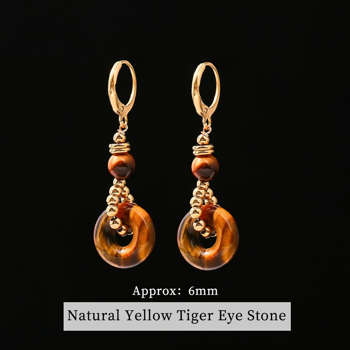 JD New Fashion Earrings Natural Tiger Eye Stone Hoop Earring for Women Charm Lucky Energy Stone Handmade Stainless Steel Jewelry
JD New Fashion Earrings Natural Tiger Eye Stone Hoop Earring for Women Charm Lucky Energy Stone Handmade Stainless Steel Jewelry