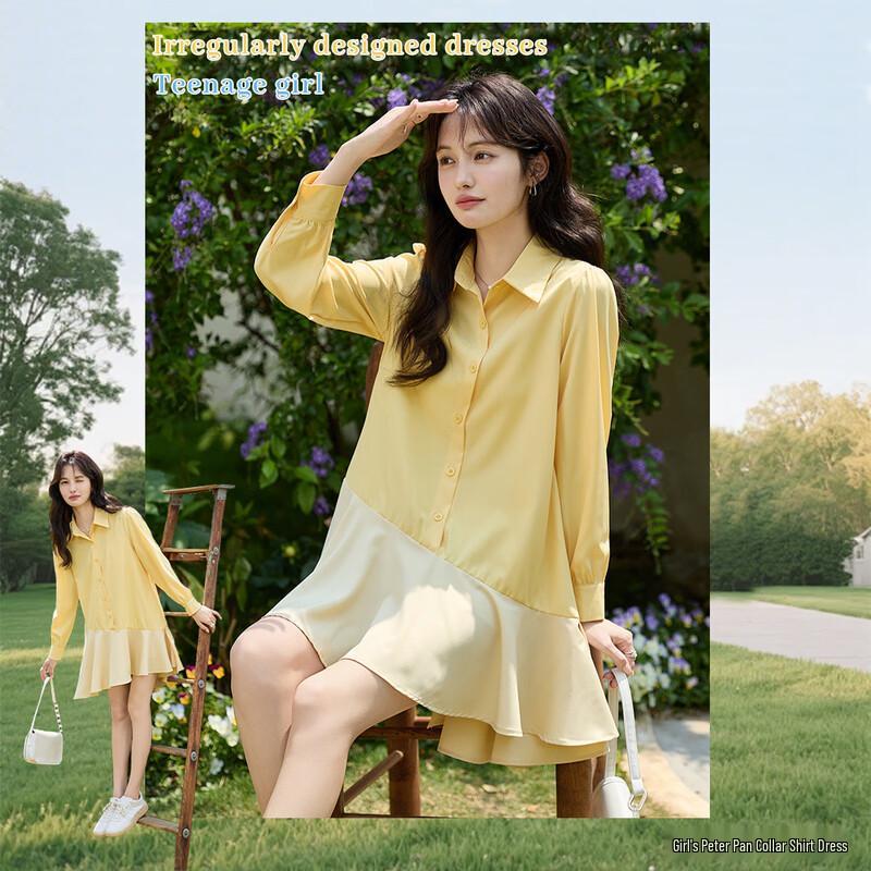 Mokana Women s Elegant Short Long Sleeve Lapel Shirt Dress L
Mokana Women s Elegant Short Long Sleeve Lapel Shirt Dress L