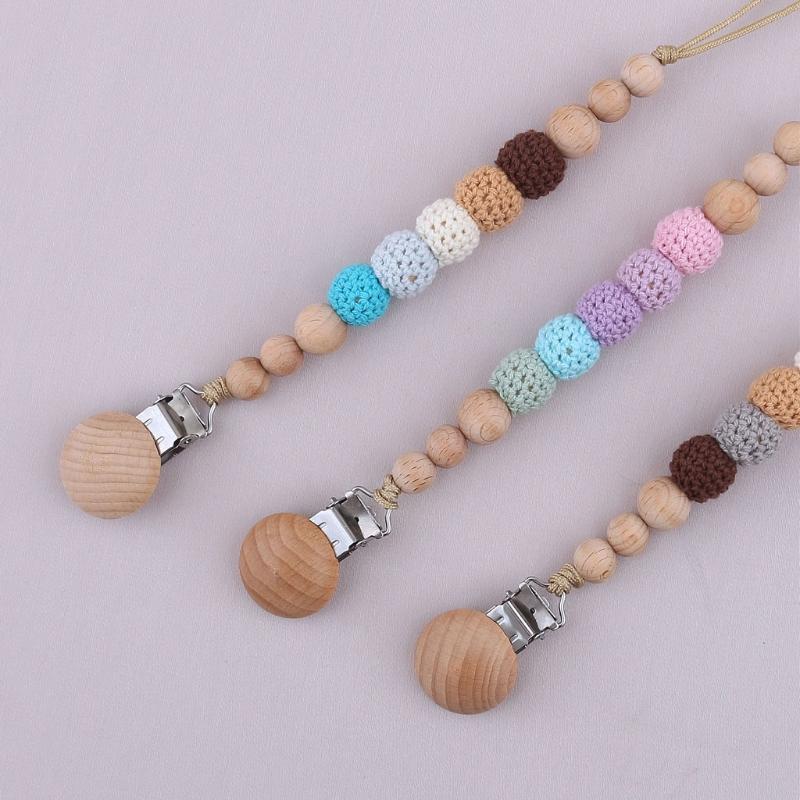 Цепочка для пустышки, детские игрушки для прорезывания зубов, деревянные жевательные бусины, пищевая цепочка для кормления, зажимы для пустышки, детские игрушки 2
Цепочка для пустышки, детские игрушки для прорезывания зубов, деревянные жевательные бусины, пищевая цепочка для кормления, зажимы для пустышки, детские игрушки 2