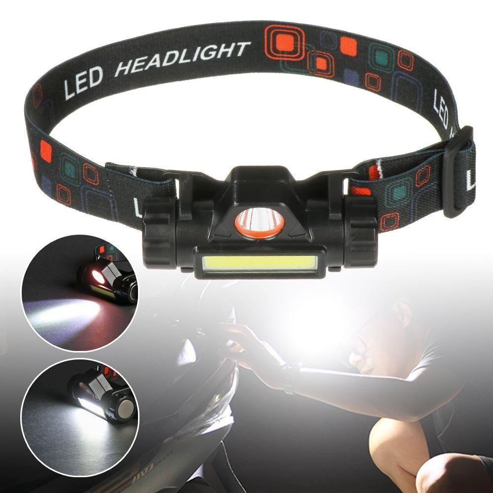 Водонепроницаемый светодиодный налобный фонарь USB аккумуляторная фара портативное освещение налобный фонарь