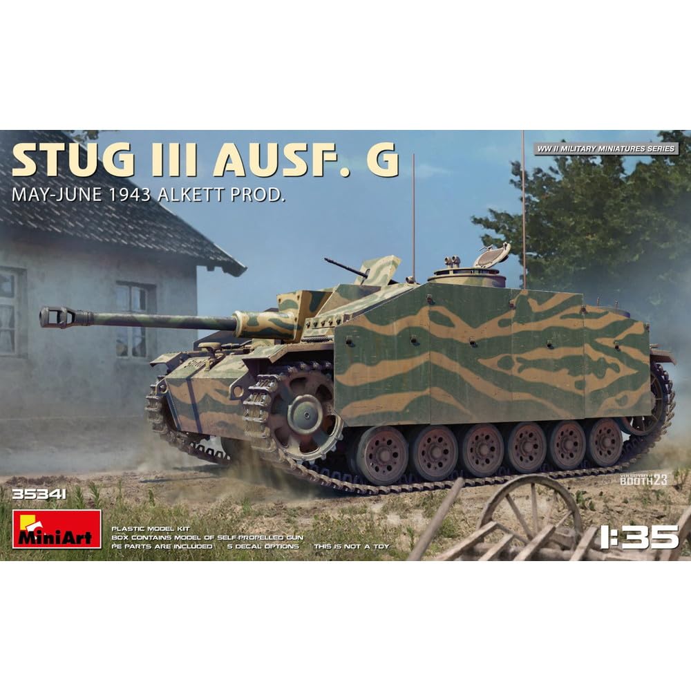 Miniart WWII German Army III Plastic MA35341 1/35 Sturmgeschütz Ausf. G, Alquette, May-June 1943, Model, сірий колір
Miniart WWII German Army III Plastic MA35341 1/35 Sturmgeschütz Ausf. G, Alquette, May-June 1943, Model, сірий колір