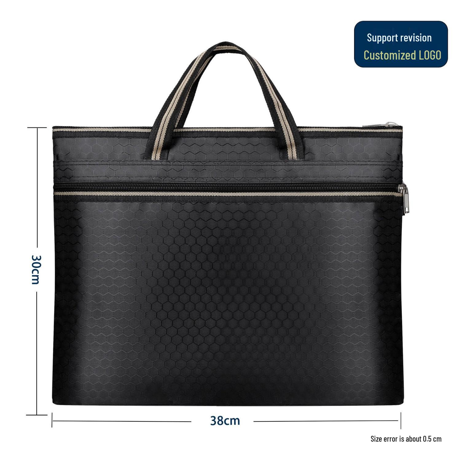 Large Capacity Oxford Cloth Laptop Briefcase with Zipper чорний
Large Capacity Oxford Cloth Laptop Briefcase with Zipper чорний