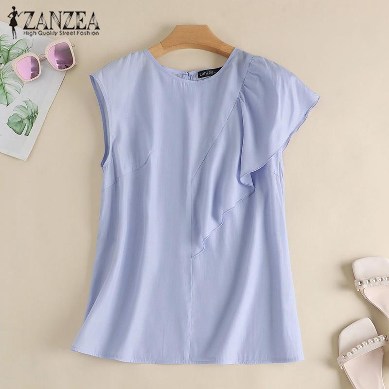 ZANZEA Женщины Лето Повседневный Сплошной цвет O-образный вырез Оборки Рукав Блузки Рубашки
ZANZEA Женщины Лето Повседневный Сплошной цвет O-образный вырез Оборки Рукав Блузки Рубашки