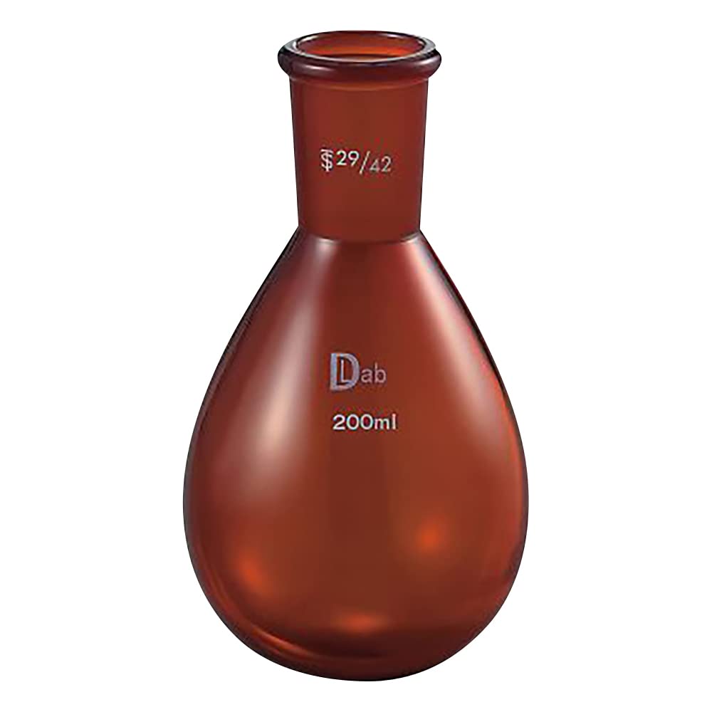 AS ONE Common Ground Eggplant Flask (Brown), 200mL, 29/42mm, 3-9675-13
AS ONE Common Ground Eggplant Flask (Brown), 200mL, 29/42mm, 3-9675-13