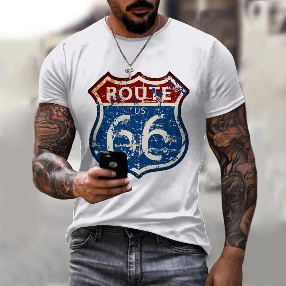 Mais novo verão roupas dos homens homem 3d impresso moda ретро манга curta topo rota 66 t camisa masculina уличная одежда manga curta t camisa S
Mais novo verão roupas dos homens homem 3d impresso moda ретро манга curta topo rota 66 t camisa masculina уличная одежда manga curta t camisa S