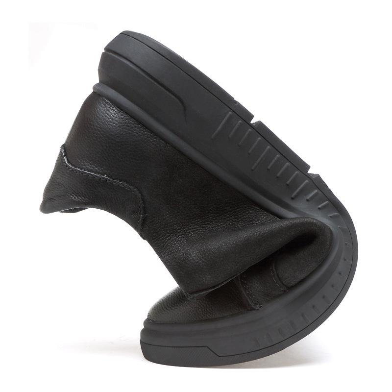 Autumn polished matte outdoor sports and leisure board shoes two-layer leather round head lace-up low-key small black men s shoes 36 чёрный
Autumn polished matte outdoor sports and leisure board shoes two-layer leather round head lace-up low-key small black men s shoes 36 чёрный