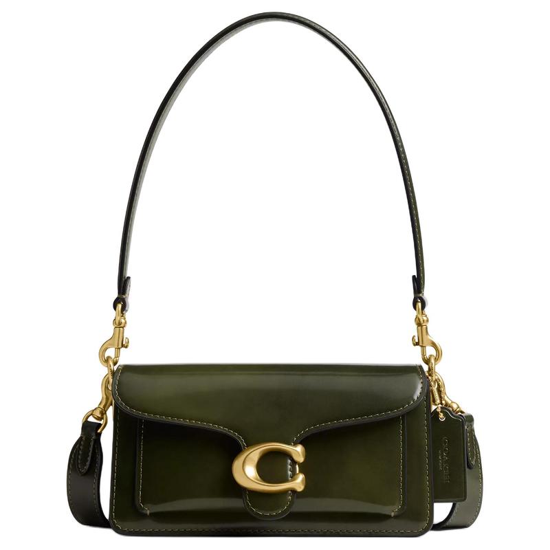 COACH Tabby 20 Removable Shoulder Strap in Metallic Finish Calfskin Shoulder Bag Small Women s Olive золотий
COACH Tabby 20 Removable Shoulder Strap in Metallic Finish Calfskin Shoulder Bag Small Women s Olive золотий