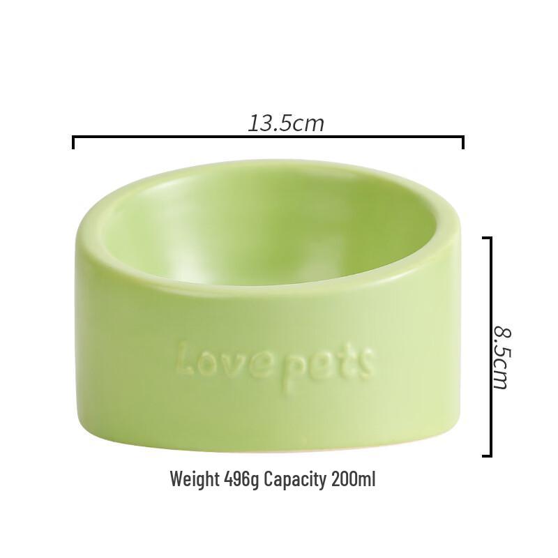 Raised Ceramic Pet Food Bowl with Neck Protection
Raised Ceramic Pet Food Bowl with Neck Protection