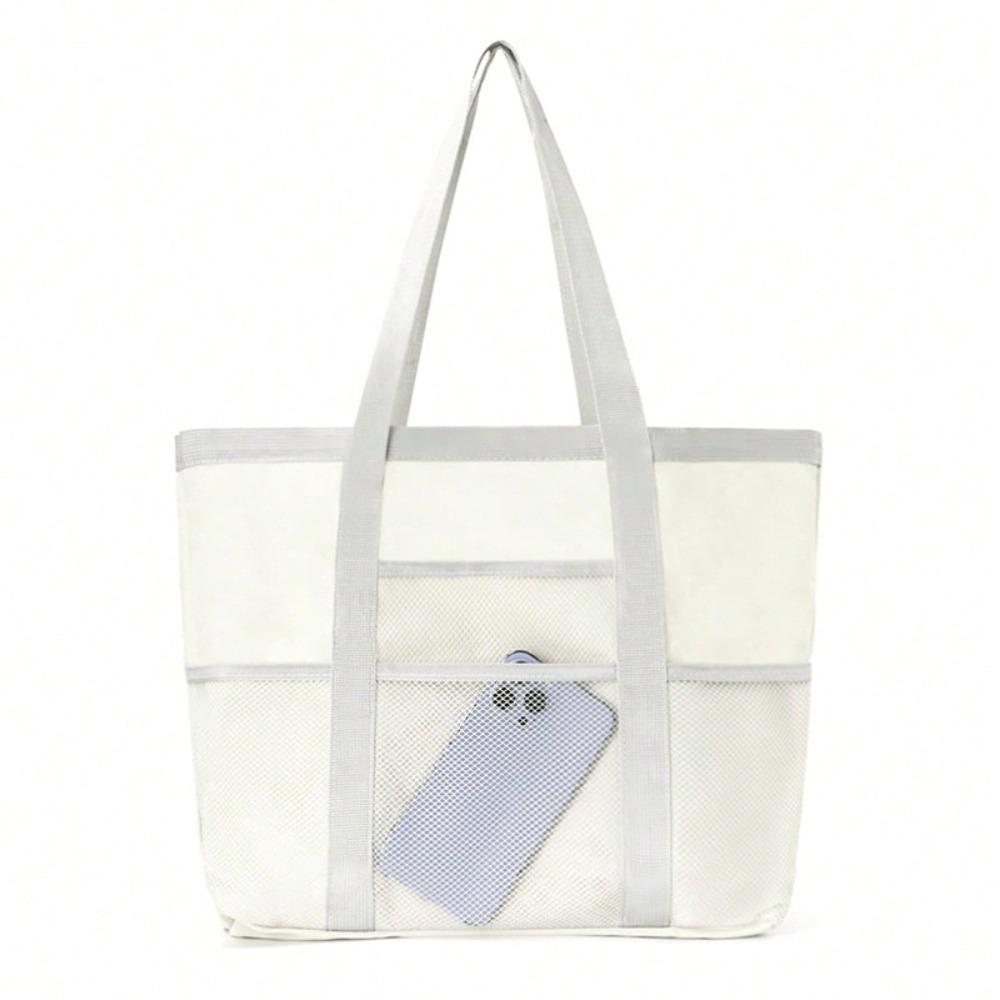 Large Capacity Swimming Shoulder Bag Environmentally Friendly Multifunctional Beach Bag Lightweight Foldable Mesh Handbag серый
Large Capacity Swimming Shoulder Bag Environmentally Friendly Multifunctional Beach Bag Lightweight Foldable Mesh Handbag серый