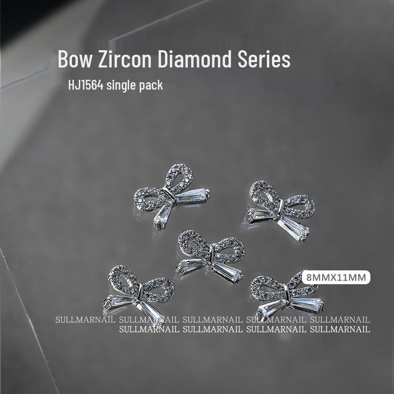 Zircon Rhinestone Bow Nail Art Accessory with Pearls & Ribbon (1 Piece)
Zircon Rhinestone Bow Nail Art Accessory with Pearls & Ribbon (1 Piece)