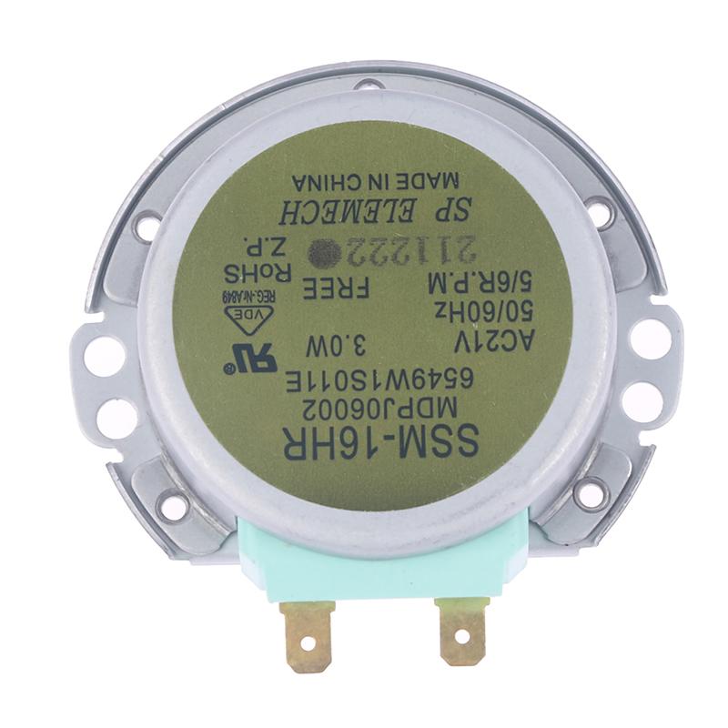 Синхронный двигатель для микроволновой печи Ssm-16Hr 21V 3W 50/60Hz для микроволновой печи LG
Синхронный двигатель для микроволновой печи Ssm-16Hr 21V 3W 50/60Hz для микроволновой печи LG