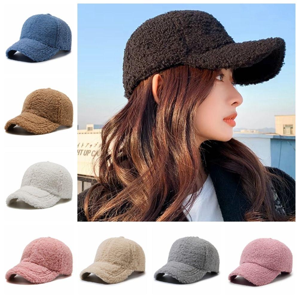 Thicken Lamb Wool Baseball Cap Fuzzy Winter Peaked Cap Fashion Plush Snapback Sports білий
Thicken Lamb Wool Baseball Cap Fuzzy Winter Peaked Cap Fashion Plush Snapback Sports білий