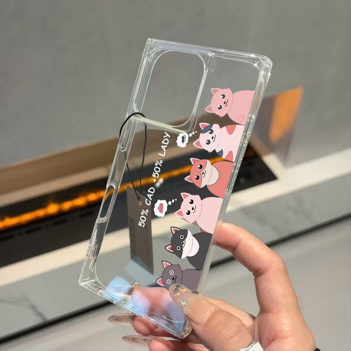 Прозрачный квадратный чехол-бампер для iPhone 14 Pro Max 11 13 15 Plus 12 16 ProMax с узором «Ряд котят» iphone 16
Прозрачный квадратный чехол-бампер для iPhone 14 Pro Max 11 13 15 Plus 12 16 ProMax с узором «Ряд котят» iphone 16