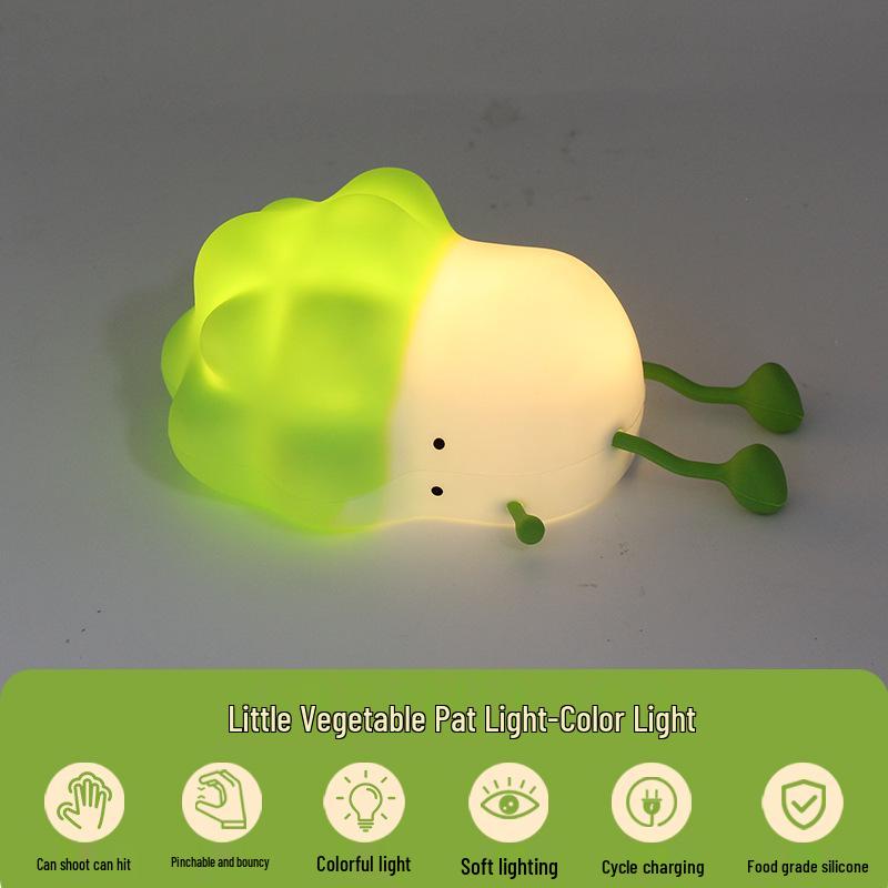 Мультяшный силиконовый ночник в виде овоща: Сенсорное управление, Атмосферная и прикроватная лампа Color Light + Box + Charging Cable
Мультяшный силиконовый ночник в виде овоща: Сенсорное управление, Атмосферная и прикроватная лампа Color Light + Box + Charging Cable
