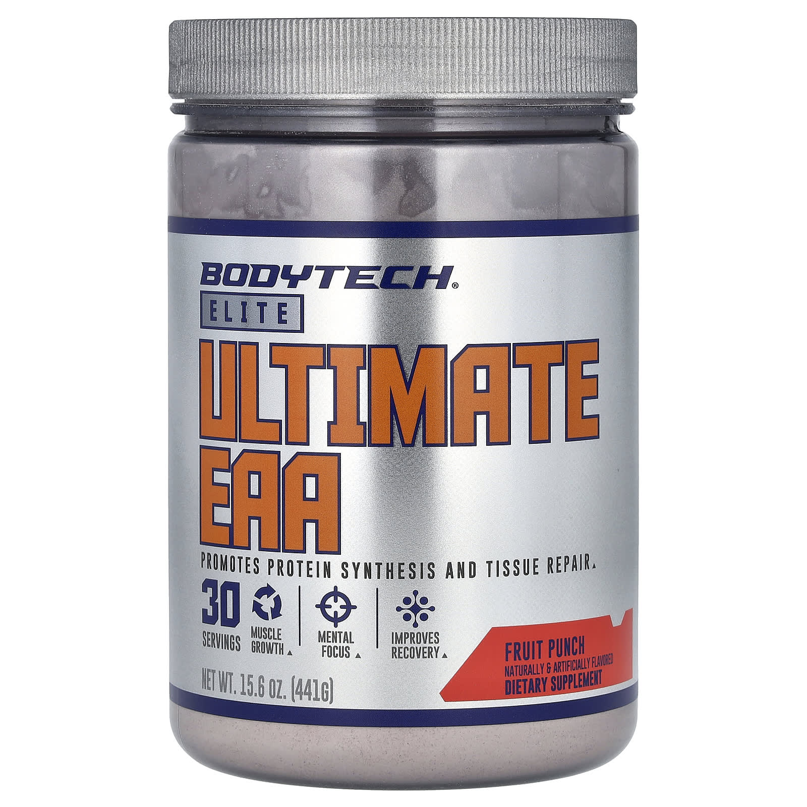 BodyTech, Elite, Ultimate EAA, Fruit Punch, 15.6 oz (441 g)
BodyTech, Elite, Ultimate EAA, Fruit Punch, 15.6 oz (441 g)