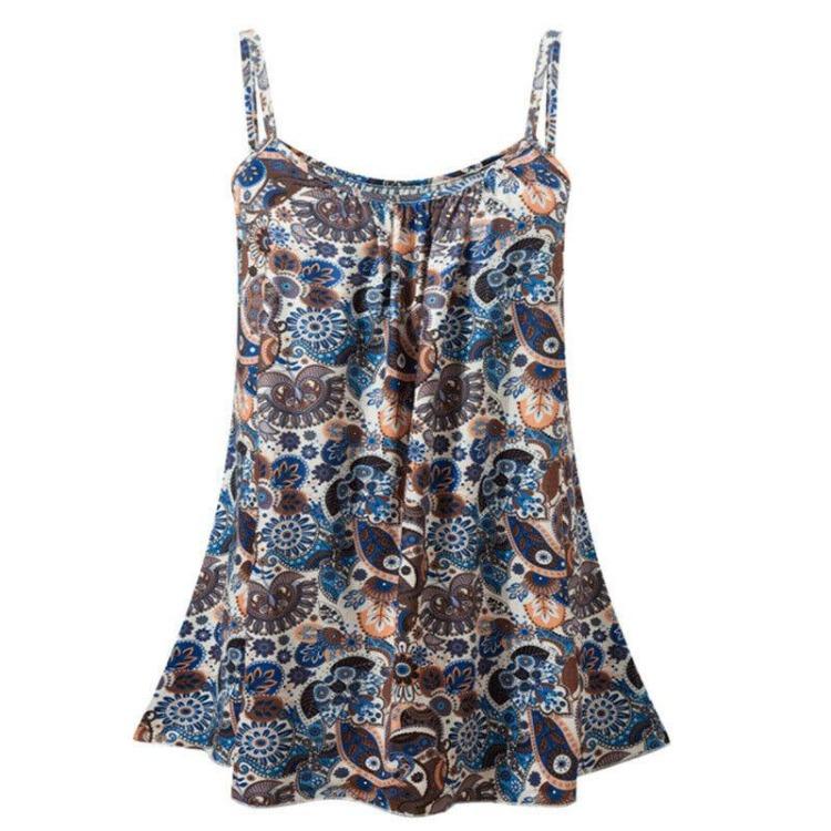 Plus Size Women Spaghetti Strap Cami Top Floral Off Shoulder Casual Shirts Summer Streetwear Tee XXL світло-синій колір
Plus Size Women Spaghetti Strap Cami Top Floral Off Shoulder Casual Shirts Summer Streetwear Tee XXL світло-синій колір