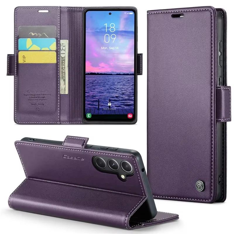 Роскошный кожаный чехол-бумажник для телефона Samsung Galaxy S25 S24 S23 S22 S21 S20 Ultra Plus FE S10 Защитный чехол-сумка Coque Galaxy S23 фиолетовый
Роскошный кожаный чехол-бумажник для телефона Samsung Galaxy S25 S24 S23 S22 S21 S20 Ultra Plus FE S10 Защитный чехол-сумка Coque Galaxy S23 фиолетовый