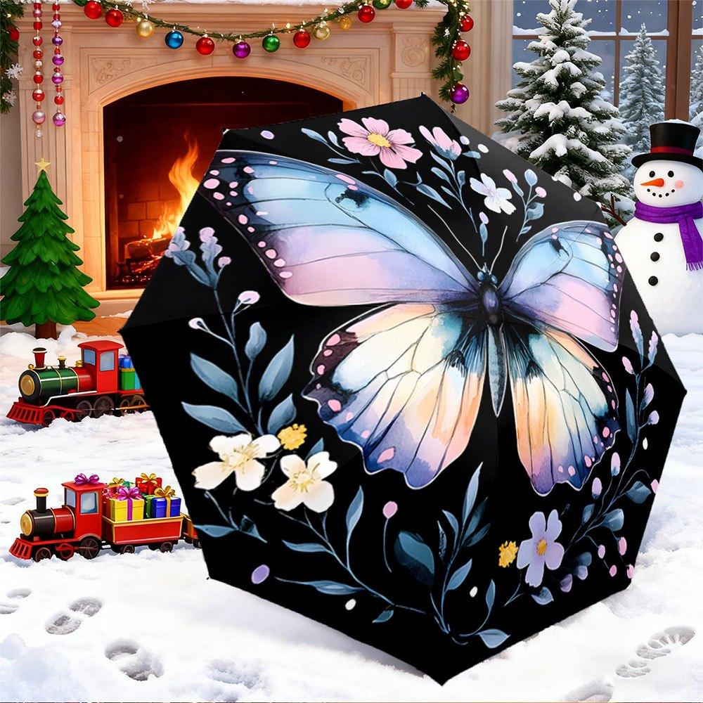 Open/Close Portable Folding Umbrella with Colorful Butterfly & Floral Design - Compact Travel Umbrella Suitable for & Men, Bac (as the picture,Iron&8K)
Open/Close Portable Folding Umbrella with Colorful Butterfly & Floral Design - Compact Travel Umbrella Suitable for & Men, Bac (as the picture,Iron&8K)