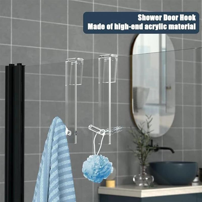 Shower Door Hooks 7-inch Clear Acrylic Extended Over Door Hooks for Bathroom 0.47-in Frameless Glass Door Tool Free Shower Towl чёрный
Shower Door Hooks 7-inch Clear Acrylic Extended Over Door Hooks for Bathroom 0.47-in Frameless Glass Door Tool Free Shower Towl чёрный