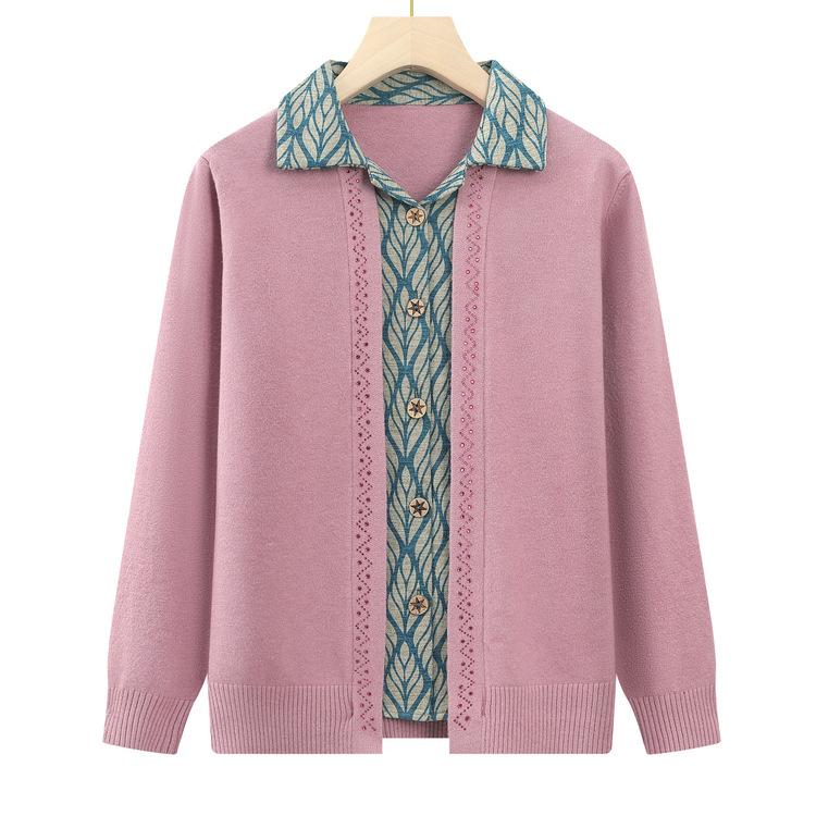 Осенний кардиган-двойка для женщин среднего и пожилого возраста, вязаная куртка-свитер 5XL розовый
Осенний кардиган-двойка для женщин среднего и пожилого возраста, вязаная куртка-свитер 5XL розовый