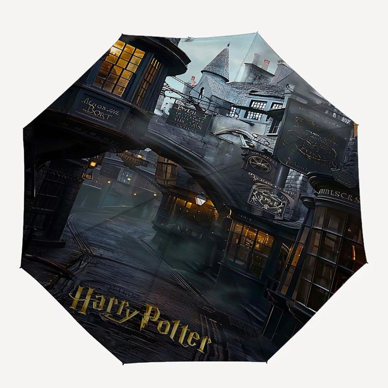 1pc Wizarding World Automatic Folding Umbrella - Compact 8-Rib Design, Durable Plastic & Iron1372L
1pc Wizarding World Automatic Folding Umbrella - Compact 8-Rib Design, Durable Plastic & Iron1372L
