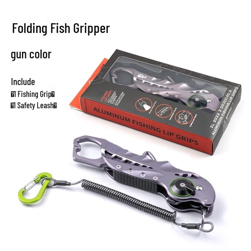 Integrated Folding Fishing Pliers & Lip Grip Set
Integrated Folding Fishing Pliers & Lip Grip Set