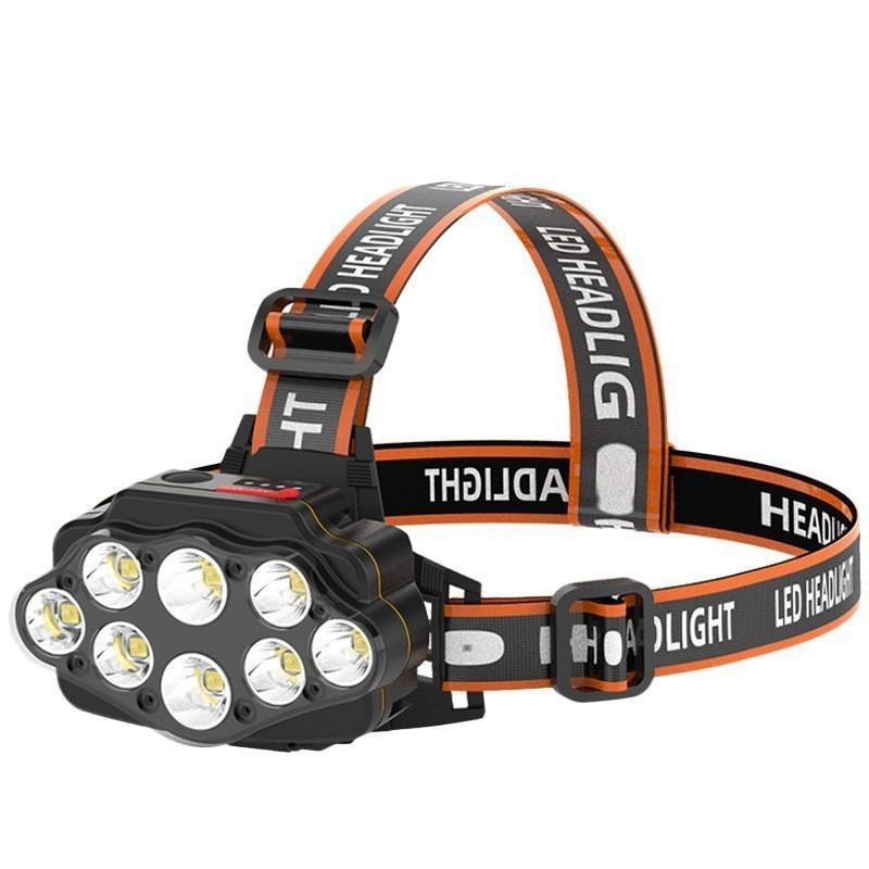 8LED Strong Light Headlamp Rechargeable Waterproof Headlamp Bright Head Wear Night Fishing Light Outdoor Sports Light
8LED Strong Light Headlamp Rechargeable Waterproof Headlamp Bright Head Wear Night Fishing Light Outdoor Sports Light