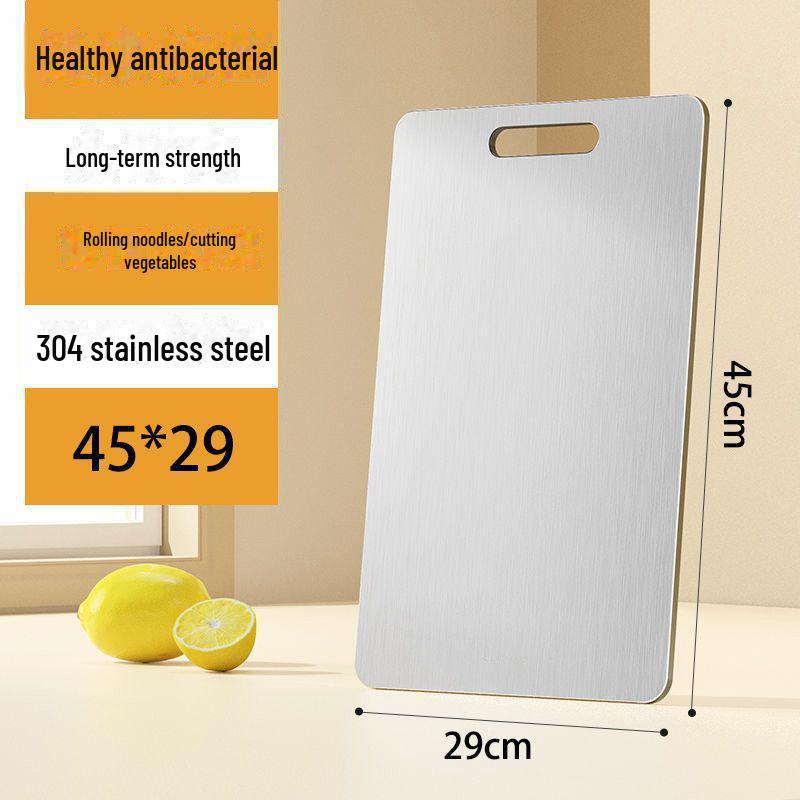 Двусторонняя разделочная доска из антибактериальной нержавеющей стали 316 — большая, толстая и устойчивая к плесени Square
Двусторонняя разделочная доска из антибактериальной нержавеющей стали 316 — большая, толстая и устойчивая к плесени Square