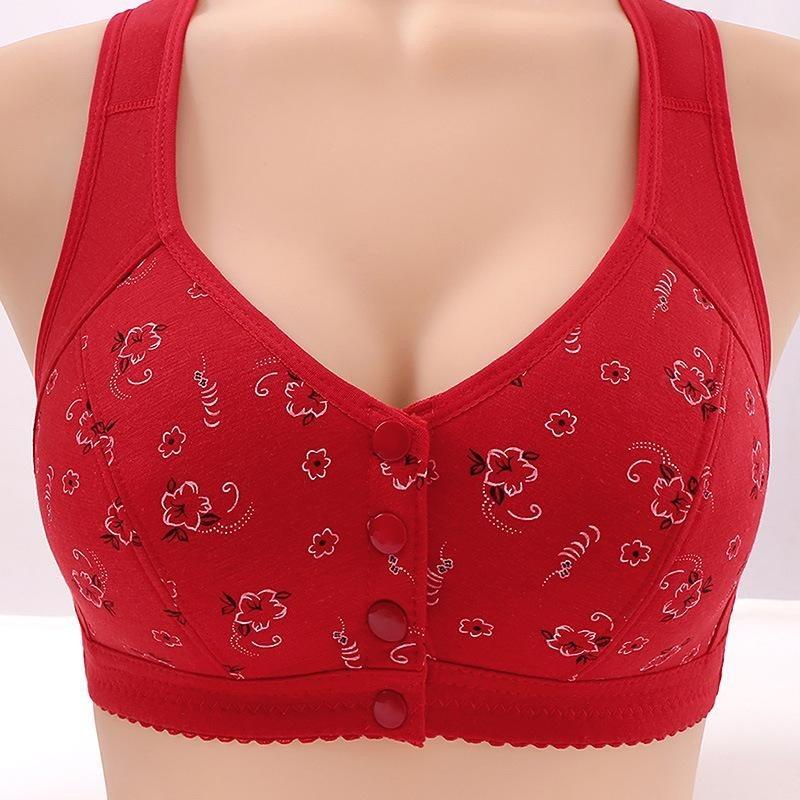 Женский бюстгальтер с цветочным принтом на пуговицах спереди 38-52 40-100 кг Большой размер Беспроводной Большой размер Бюстгальтер Хлопковый топ Нижнее белье для женщины среднего возраста 38/85 (BCD) красный
Женский бюстгальтер с цветочным принтом на пуговицах спереди 38-52 40-100 кг Большой размер Беспроводной Большой размер Бюстгальтер Хлопковый топ Нижнее белье для женщины среднего возраста 38/85 (BCD) красный