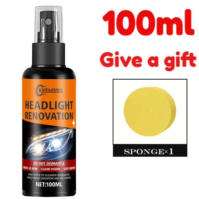 Headlamp Repair Kit - A clear, bright advanced headlamp repair solution that prevents yellowing and oxidation with a long-lastin 100ml
Headlamp Repair Kit - A clear, bright advanced headlamp repair solution that prevents yellowing and oxidation with a long-lastin 100ml