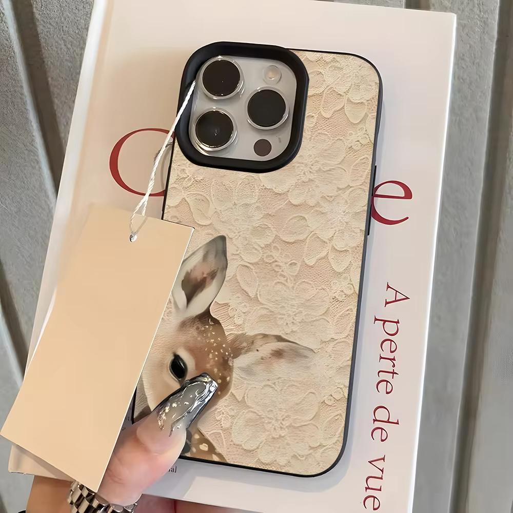 Lace Texture Deer Pattern Phone Case For iPhone 17 Pro Max 16 Plus 15 Pro 14 13 12 11 XR 17Air Lychee Textur Soft Cover iPhone17 Pro Max чорний
Lace Texture Deer Pattern Phone Case For iPhone 17 Pro Max 16 Plus 15 Pro 14 13 12 11 XR 17Air Lychee Textur Soft Cover iPhone17 Pro Max чорний