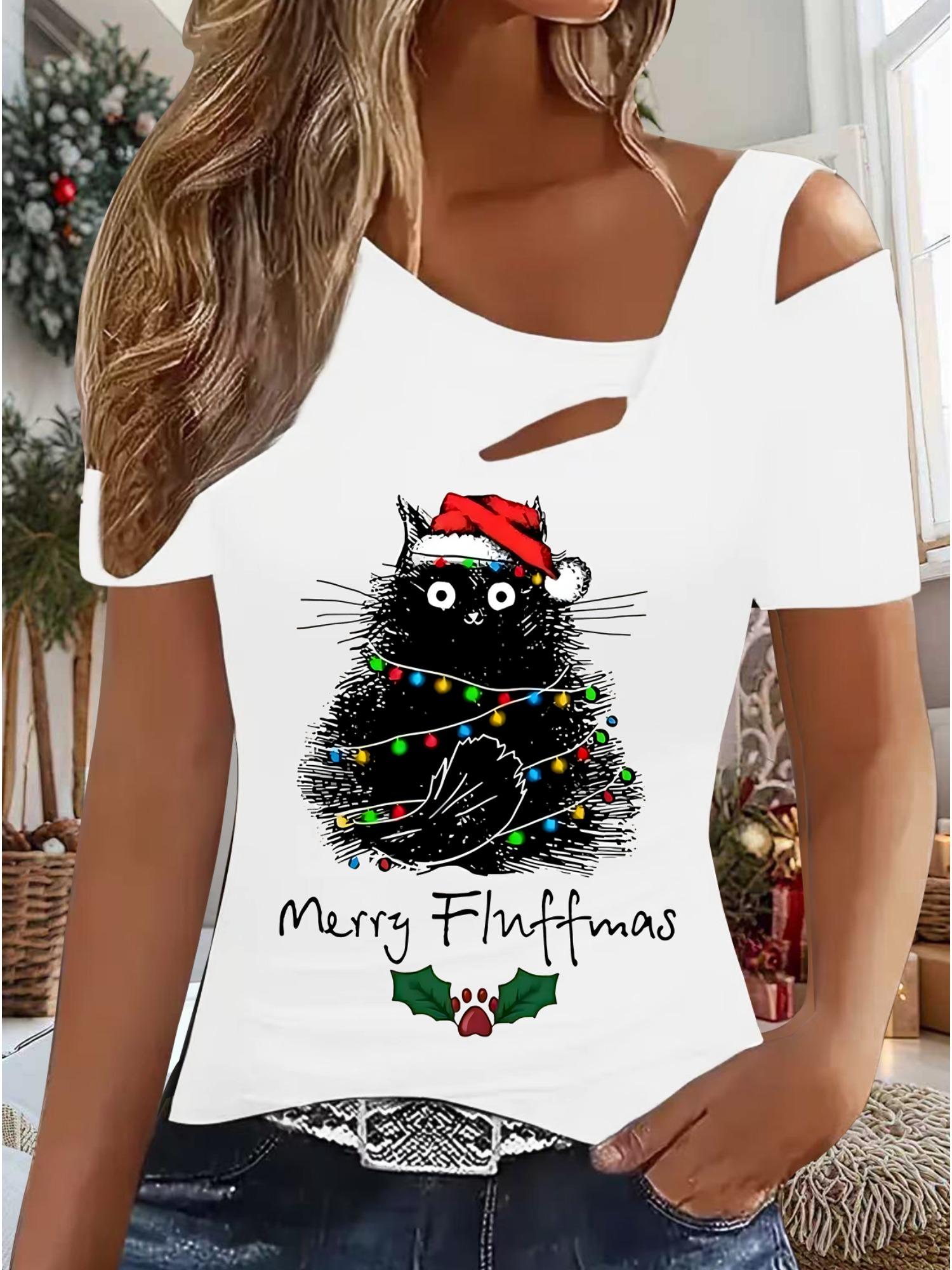 Женский Новый Повседневный Топ Рождество Хэллоуин Рождественский Подарок Топы Рубашка Блузка XXL белый
Женский Новый Повседневный Топ Рождество Хэллоуин Рождественский Подарок Топы Рубашка Блузка XXL белый