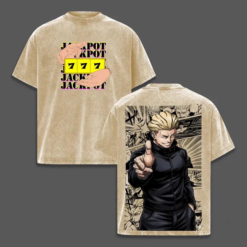Hakari Kinji Print T-shirt Jujutsu Kaisen Anime Clothing Men Short Sleeve Cotton Tshirts Vintage Washed Tee Harajuku T Shirt XXL
Hakari Kinji Print T-shirt Jujutsu Kaisen Anime Clothing Men Short Sleeve Cotton Tshirts Vintage Washed Tee Harajuku T Shirt XXL