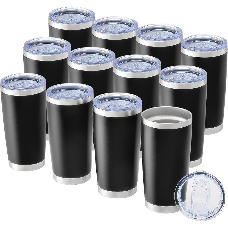 20oz Tumblers Bulk, 12pc Stainless Steel Tumbler Set with Lid & Straw, Double Wall Vacuum Insulated Mug for Laser Engraver
20oz Tumblers Bulk, 12pc Stainless Steel Tumbler Set with Lid & Straw, Double Wall Vacuum Insulated Mug for Laser Engraver