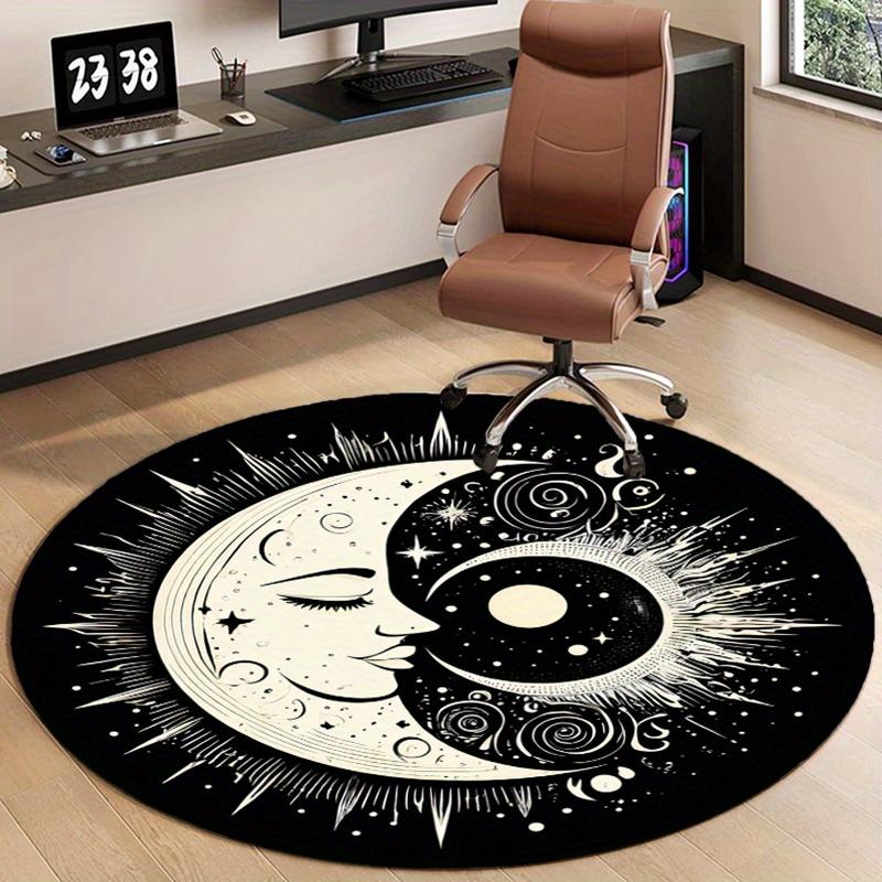 1pc celestial moon and sun design round rug, non-slip polyester pad, hand washable, suitable for living room, bedroom decoration 100x100cm
1pc celestial moon and sun design round rug, non-slip polyester pad, hand washable, suitable for living room, bedroom decoration 100x100cm