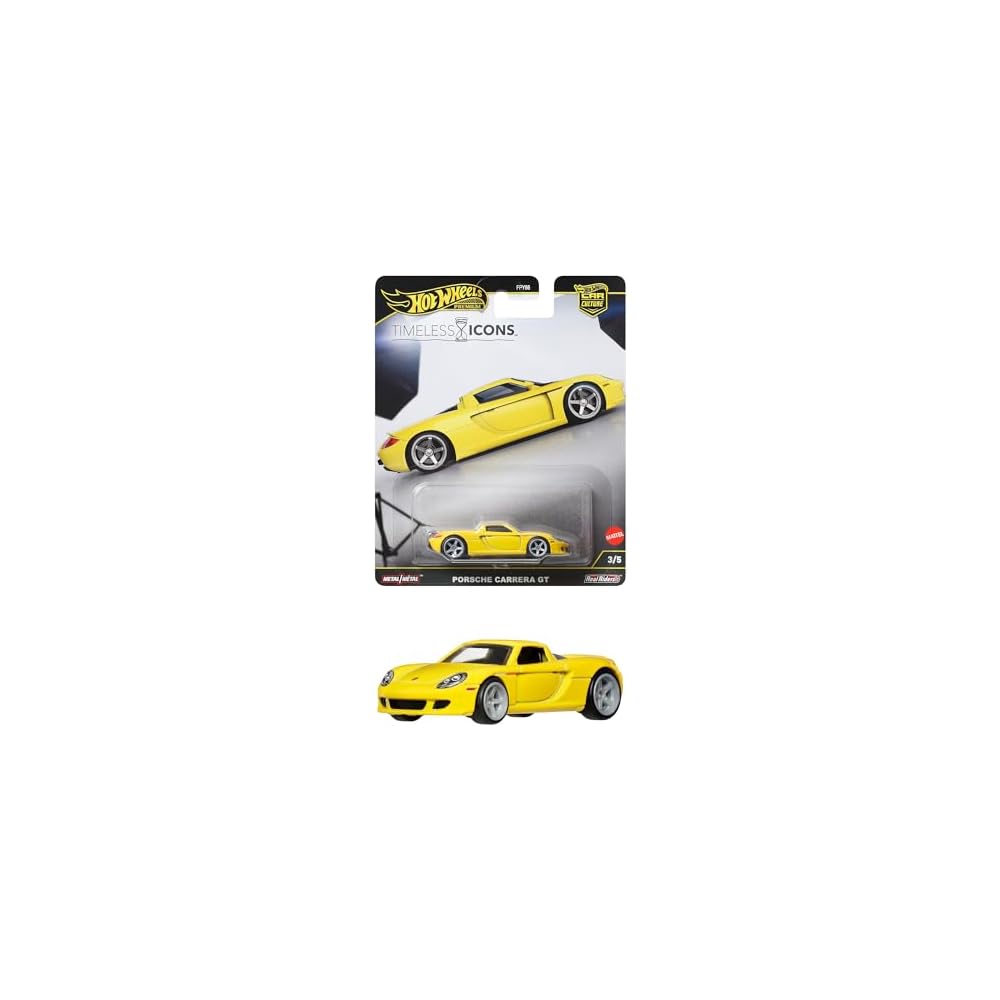 Hot Wheels Car Culture Timeless Icons Porsche Carrera GT Toy Vehicle Miniature Yellow 3 Years and Up
Hot Wheels Car Culture Timeless Icons Porsche Carrera GT Toy Vehicle Miniature Yellow 3 Years and Up