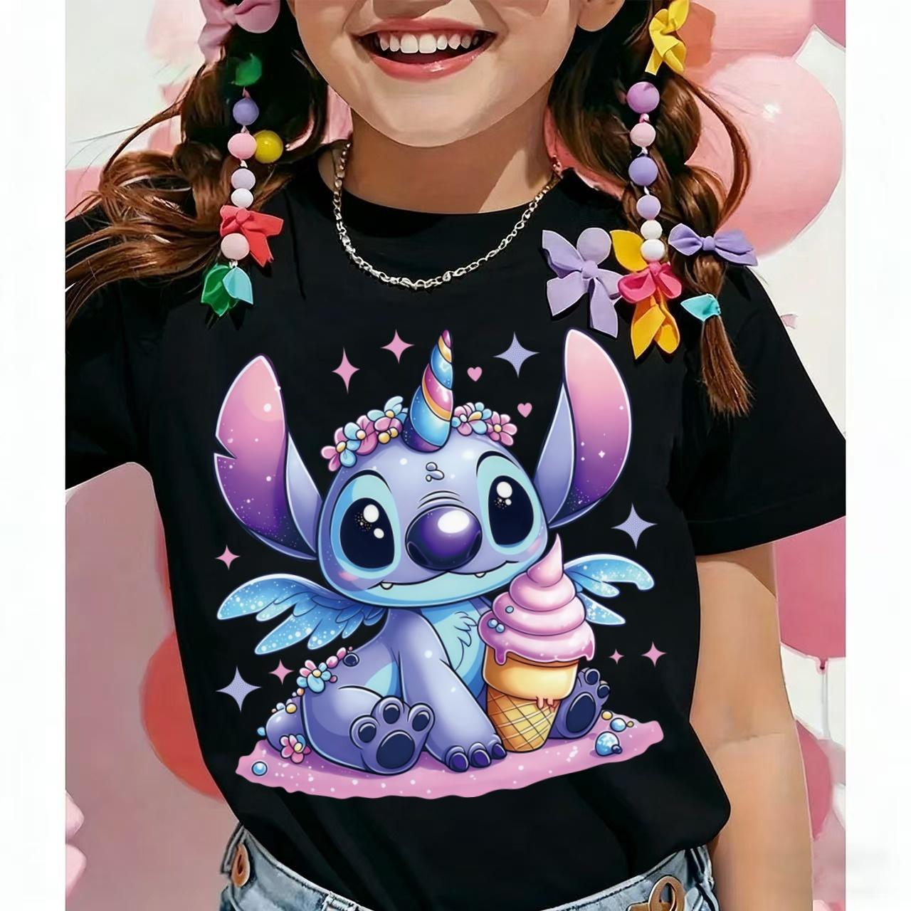 Disney Friend Children s Stitch Printed T-shirt Courful Cartoon Kids Short Sleeved Top Baby Cotton T-shirt Birthday 160
Disney Friend Children s Stitch Printed T-shirt Courful Cartoon Kids Short Sleeved Top Baby Cotton T-shirt Birthday 160