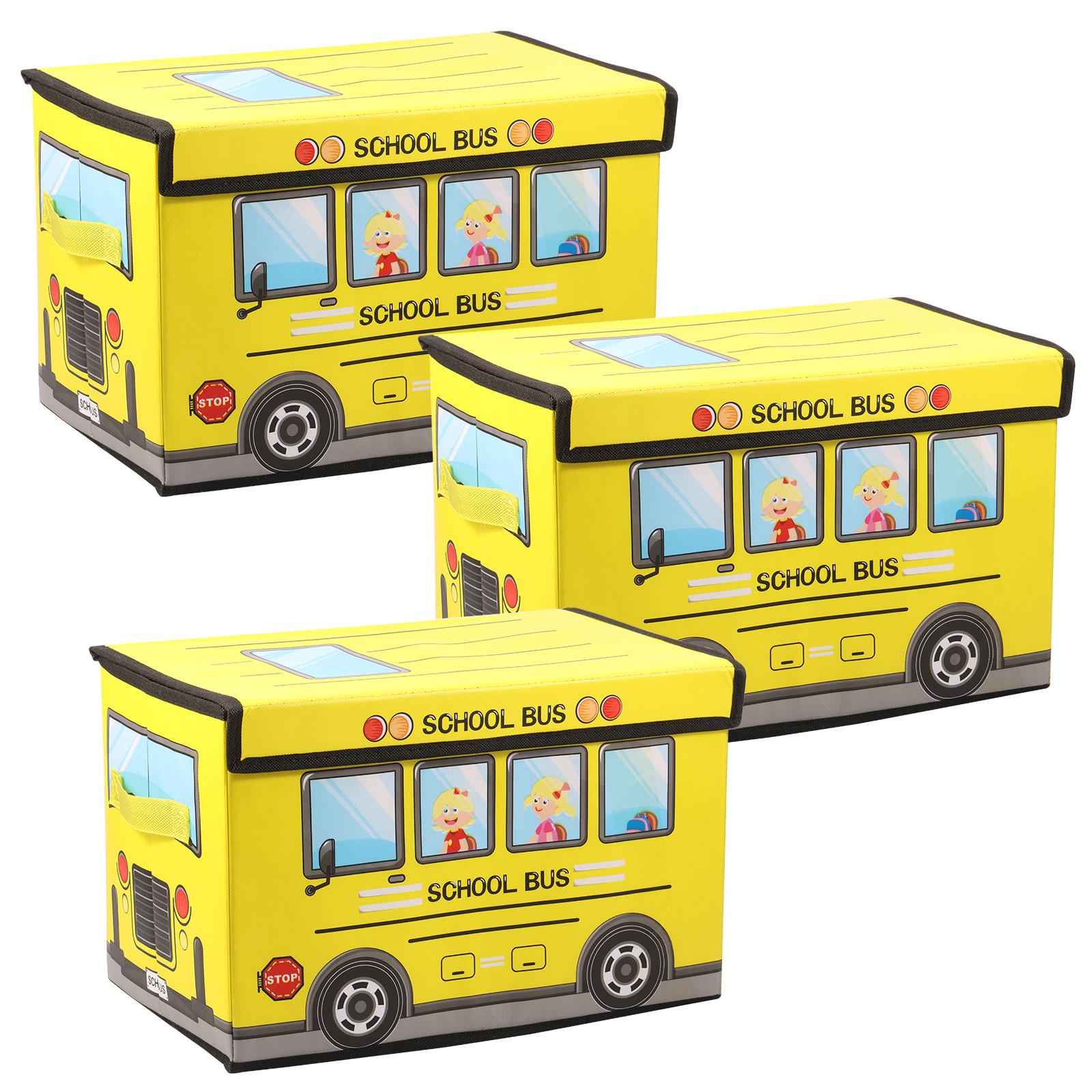 3Pcs Folding Toys Storage Box Cartoon School Bus Kids Toys Organizer Multi-purpose Storage Basket for Children s Rooms 38x25x25cm
3Pcs Folding Toys Storage Box Cartoon School Bus Kids Toys Organizer Multi-purpose Storage Basket for Children s Rooms 38x25x25cm