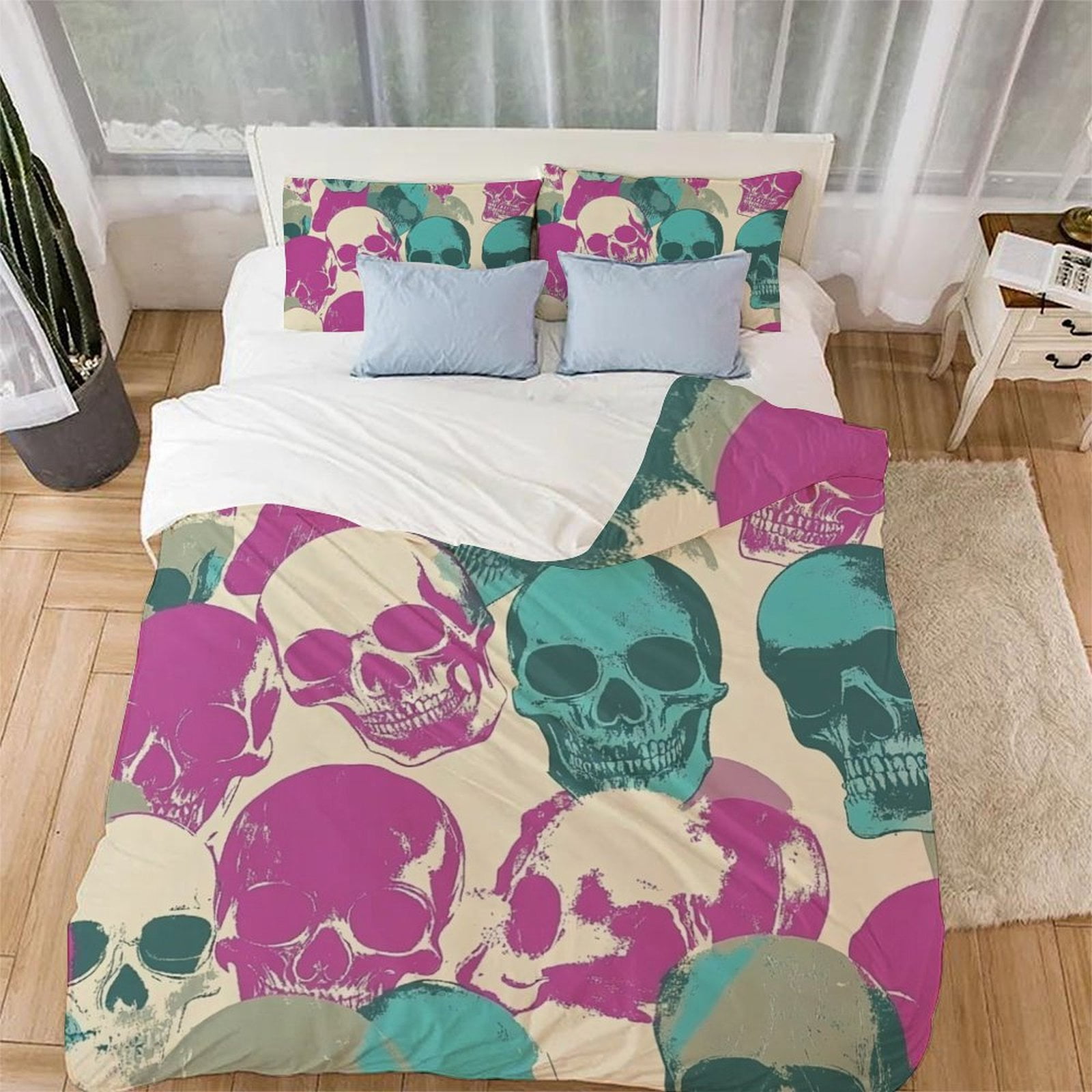Hor Theme Printed Soft Duvet Cover, Skul Patern, Bedrom Beding Suitable Children Young Boys Young Girls plus Adult Peoples Warm Soft Breathable 120*200cm Single
Hor Theme Printed Soft Duvet Cover, Skul Patern, Bedrom Beding Suitable Children Young Boys Young Girls plus Adult Peoples Warm Soft Breathable 120*200cm Single