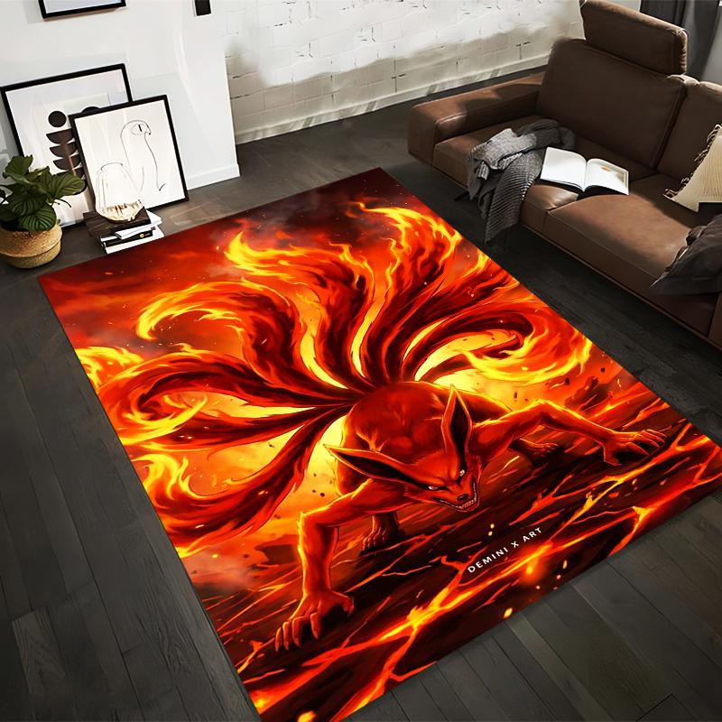 Fiery Nine-Tailed Fox Design Carpet with Bold Anime Artwork Print Suitable for use as an anti-slip for living room bedroom sofas 40x60cm( 15x23in )
Fiery Nine-Tailed Fox Design Carpet with Bold Anime Artwork Print Suitable for use as an anti-slip for living room bedroom sofas 40x60cm( 15x23in )