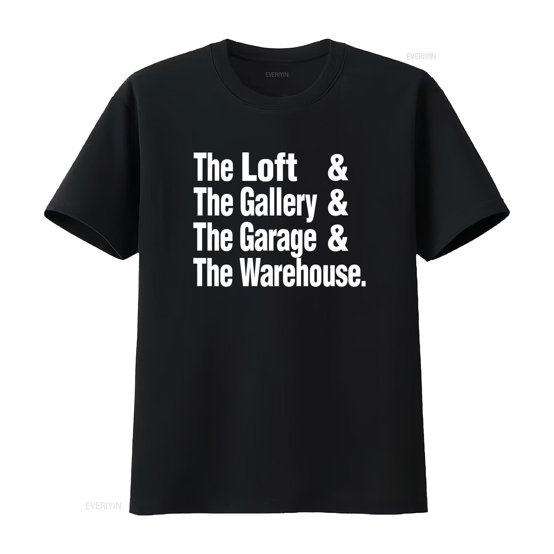 The Loft Gallery Garage Warehouse Print T Shirt Retro Clubbing Style Fashion vintage Washed Stretched Slightly Versatile 4XL
The Loft Gallery Garage Warehouse Print T Shirt Retro Clubbing Style Fashion vintage Washed Stretched Slightly Versatile 4XL