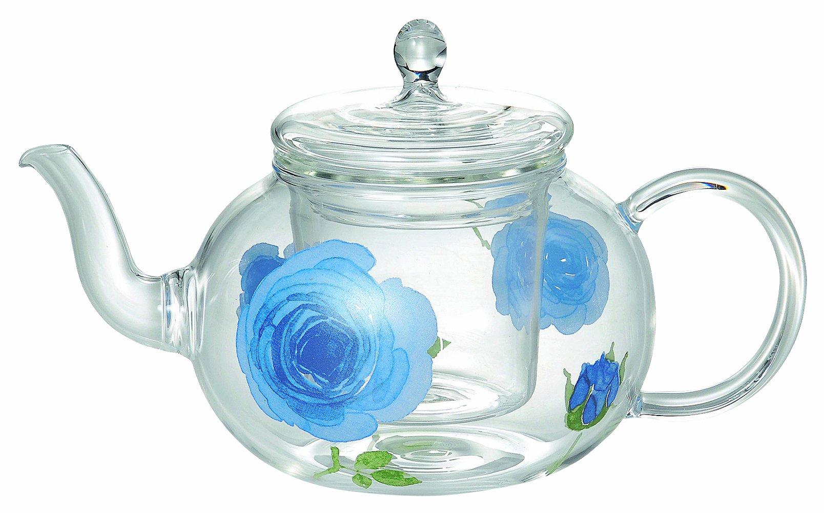 English Rose Heat-Resistant Glass Teapot, Blue, 49P117
English Rose Heat-Resistant Glass Teapot, Blue, 49P117