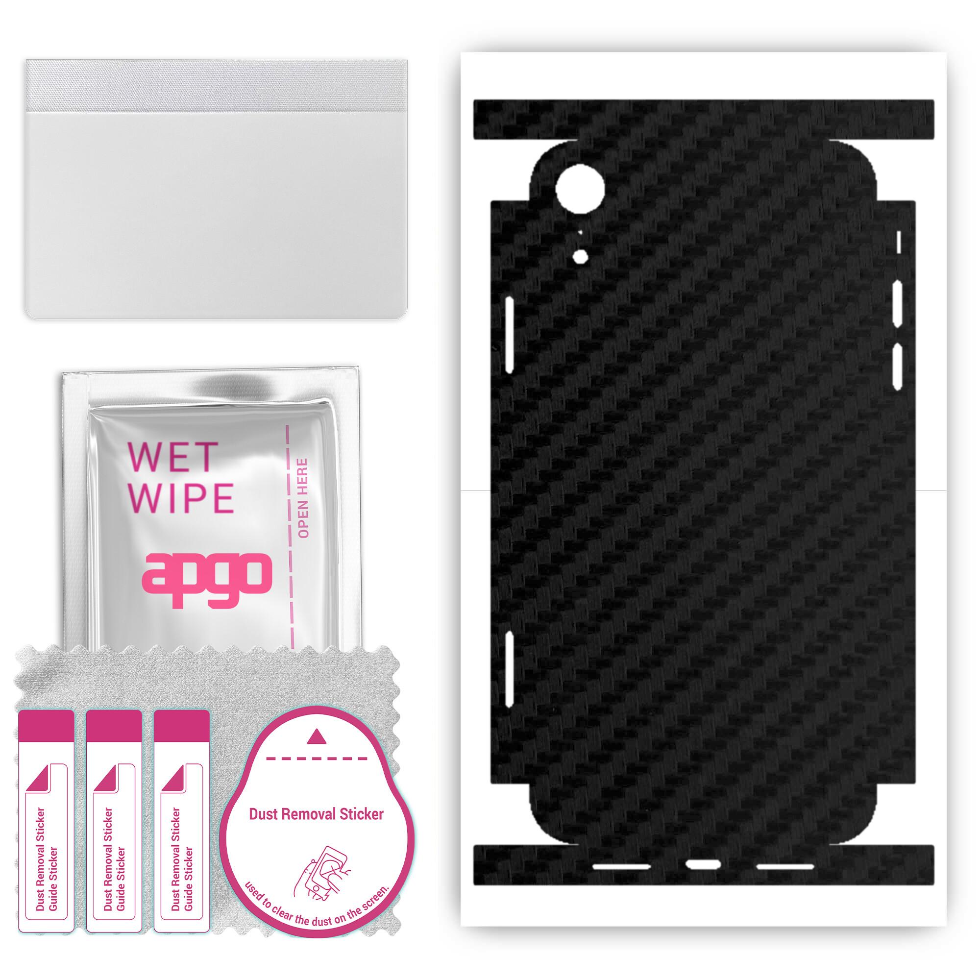apgo Protective Skin Sticker for the back+sides compatible with Apple iPhone XR, Full Wrap Film, Foil, Vinyl - Pattern Carbon Black
apgo Protective Skin Sticker for the back+sides compatible with Apple iPhone XR, Full Wrap Film, Foil, Vinyl - Pattern Carbon Black