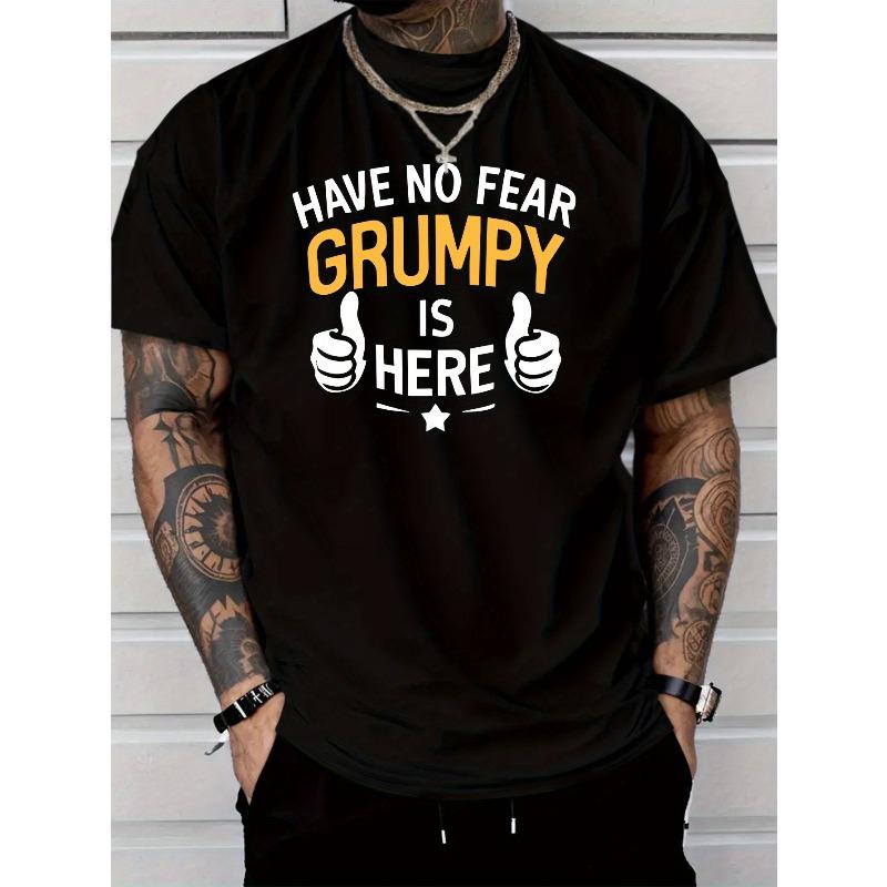 European sizes Men s Casual Short Sleeve T-Shirt with Have No Fear Grumpy Is Here Graphic Print,Regular Fit Round Neck Summer Tee 4XL
European sizes Men s Casual Short Sleeve T-Shirt with Have No Fear Grumpy Is Here Graphic Print,Regular Fit Round Neck Summer Tee 4XL