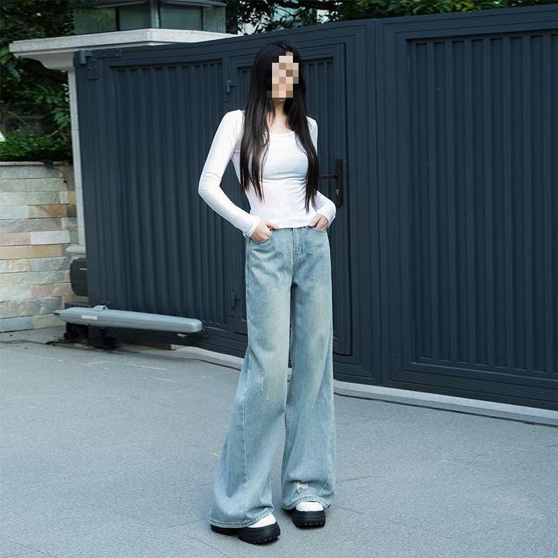 Petite-Friendly Blue Ripped Wide-Leg Jeans - Loose, Slim-Fitting, Casual, Floor-Length, Straight Leg Pants 4XL
Petite-Friendly Blue Ripped Wide-Leg Jeans - Loose, Slim-Fitting, Casual, Floor-Length, Straight Leg Pants 4XL